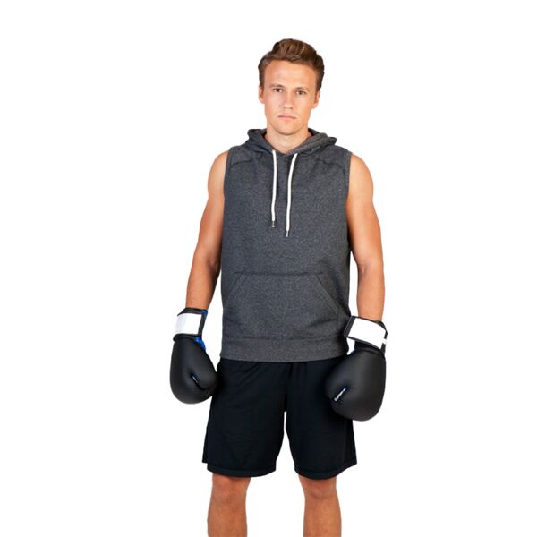 Mens Heather Sleeveless Hoodies - Greatness Range Thumbnail