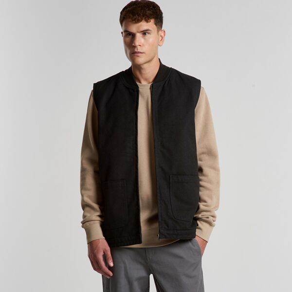 Mens Canvas Heavy Vest  Thumbnail