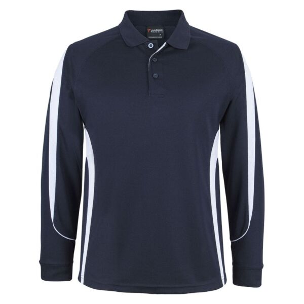 Mens Podium Long Sleeves Bell Polo Thumbnail
