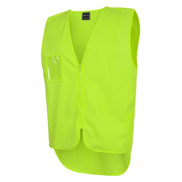 Hi Vis Zip Drop Tail Safety Vest Thumbnail