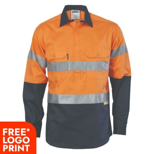 Cool Breeze Close Front Cotton Shirt with 3M R/Tape Thumbnail